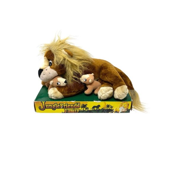VTG Kids of‎ America Corp Lion & Cubs Plush Stuffed Animal Toy NOS Soft Adorable - Picture 2 of 5